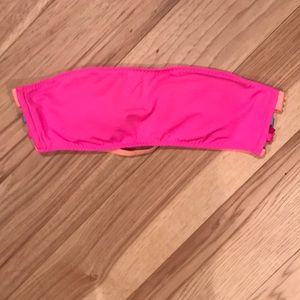 Strapless bando style bathing suit top